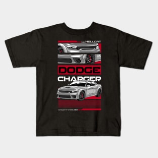 American Charger SRT Hellcat Car Kids T-Shirt